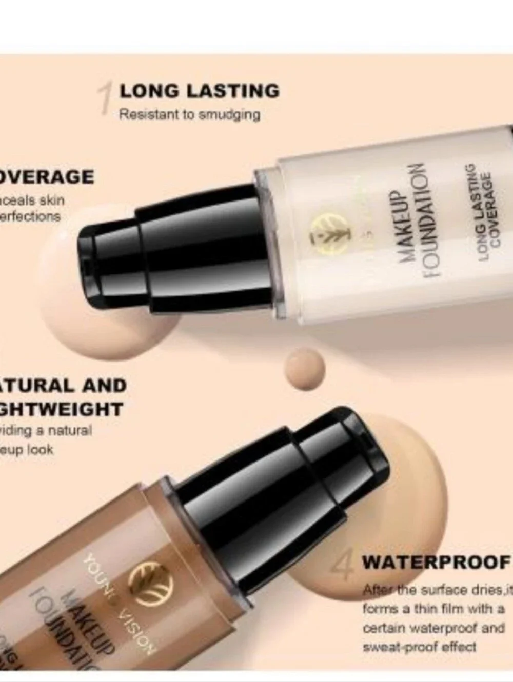YOUNG VISION LONG LASTING Makeup Foundation -  (01)